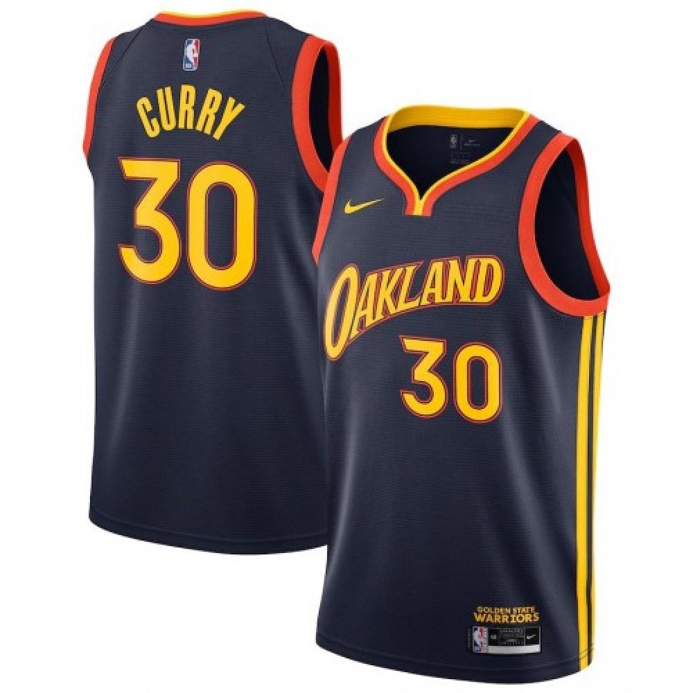 Men's Golden State Warriors Stephen Curry #30 Navy 2020/21 Swingman Jersey - City Edition-Pro Kit Vault | Brand New 26/27 Sports Jerseys